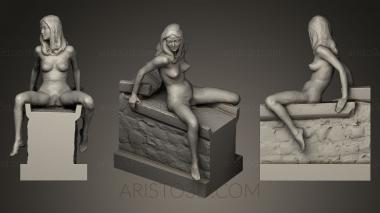Figurines of girls (STKGL_0092) 3D model for CNC machine